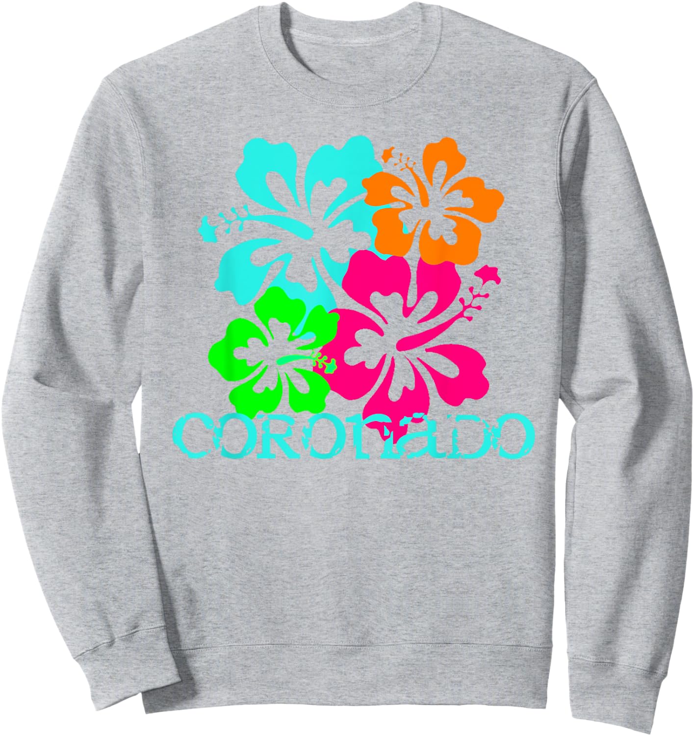 Coronado Island Beach Tropical Travel Surf Shirt Sweatshirt - Sweatshirt | Ash