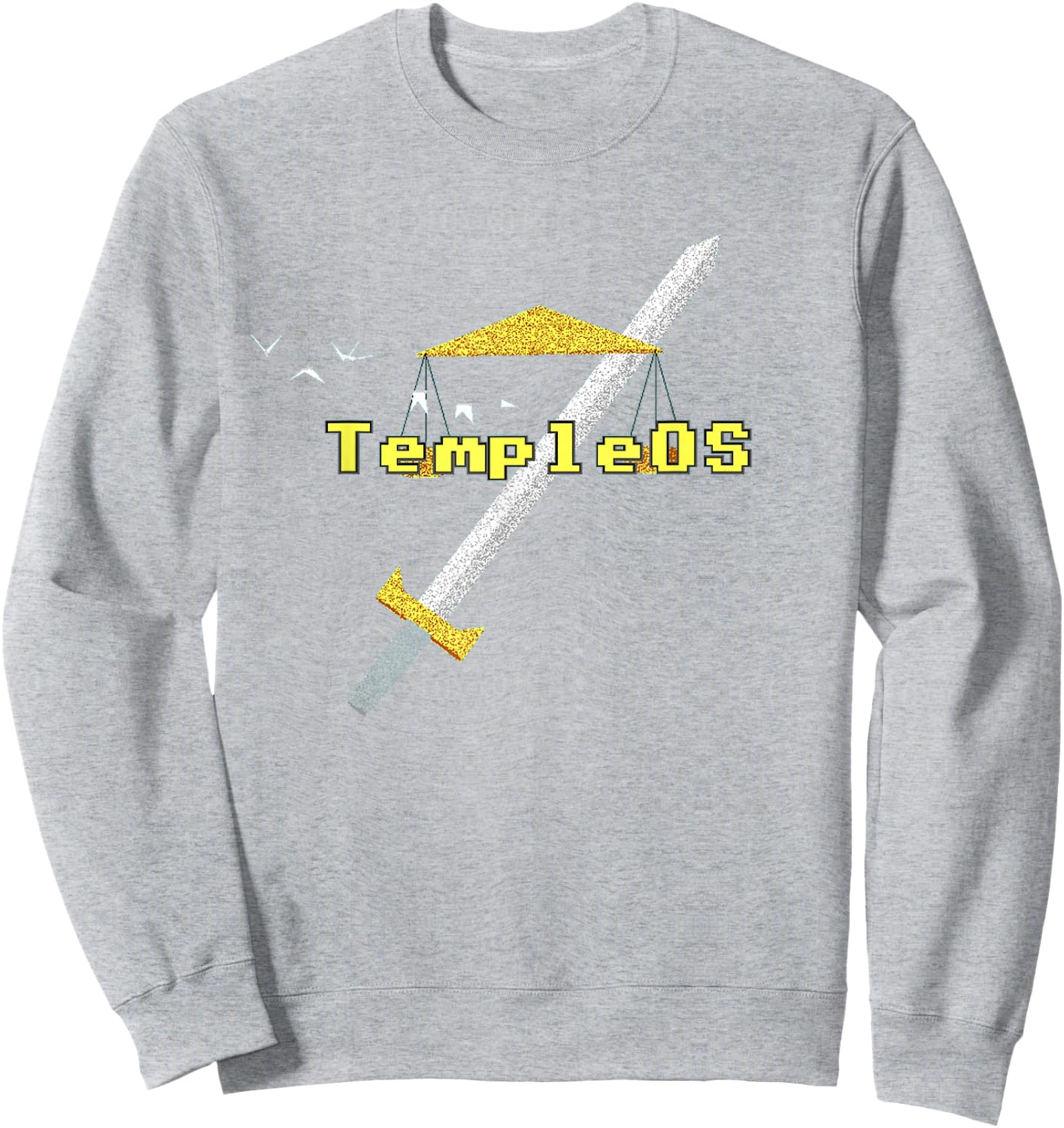 Temple OS - Terry A Davis Memorial Sweatshirt - Sweatshirt | Ash