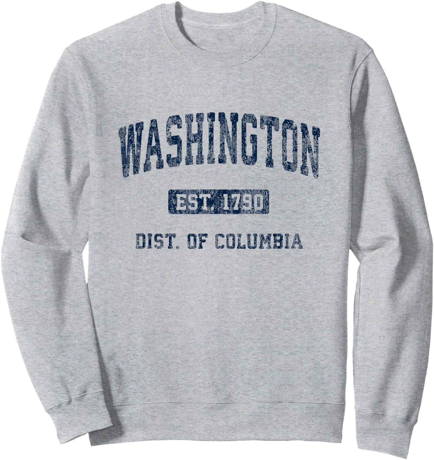 Washington DC Vintage Athletic Sports Design Sweatshirt - Sweatshirt | Ash