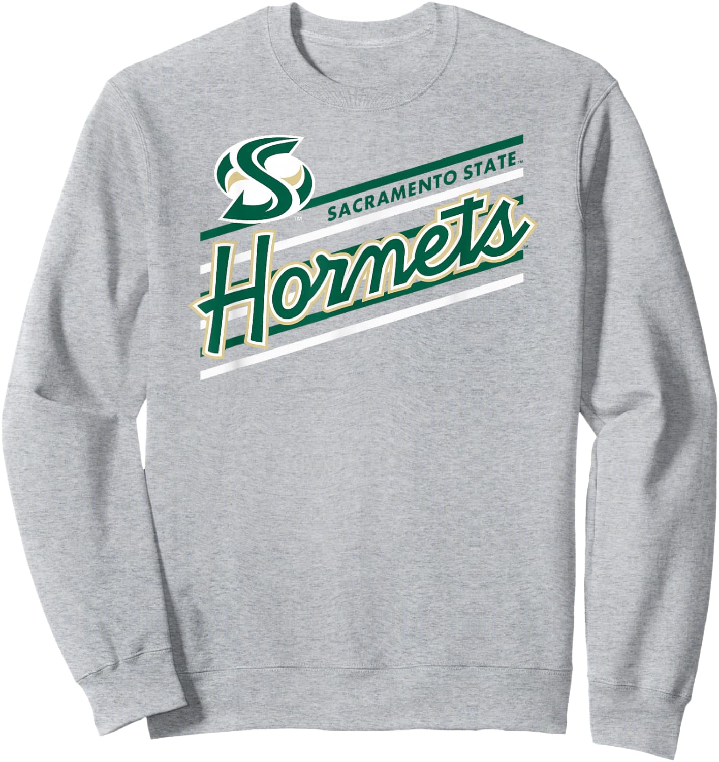 Sacramento State Hornets Retro Performer Gray Sweatshirt - Sweatshirt | Ash