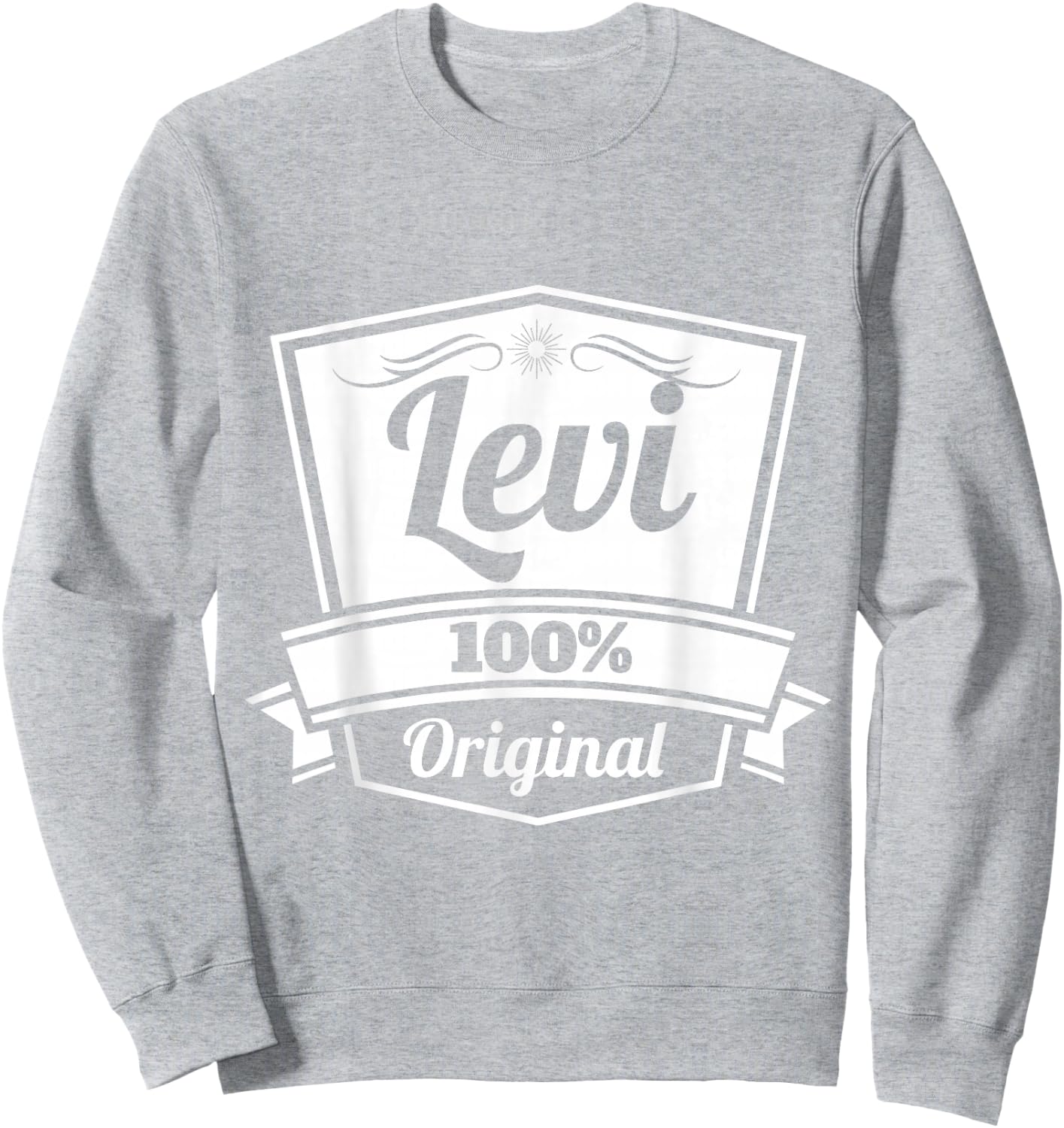 Levi Gift Shirt / Levi Personalized Name Birthday Sweatshirt - Sweatshirt | Ash