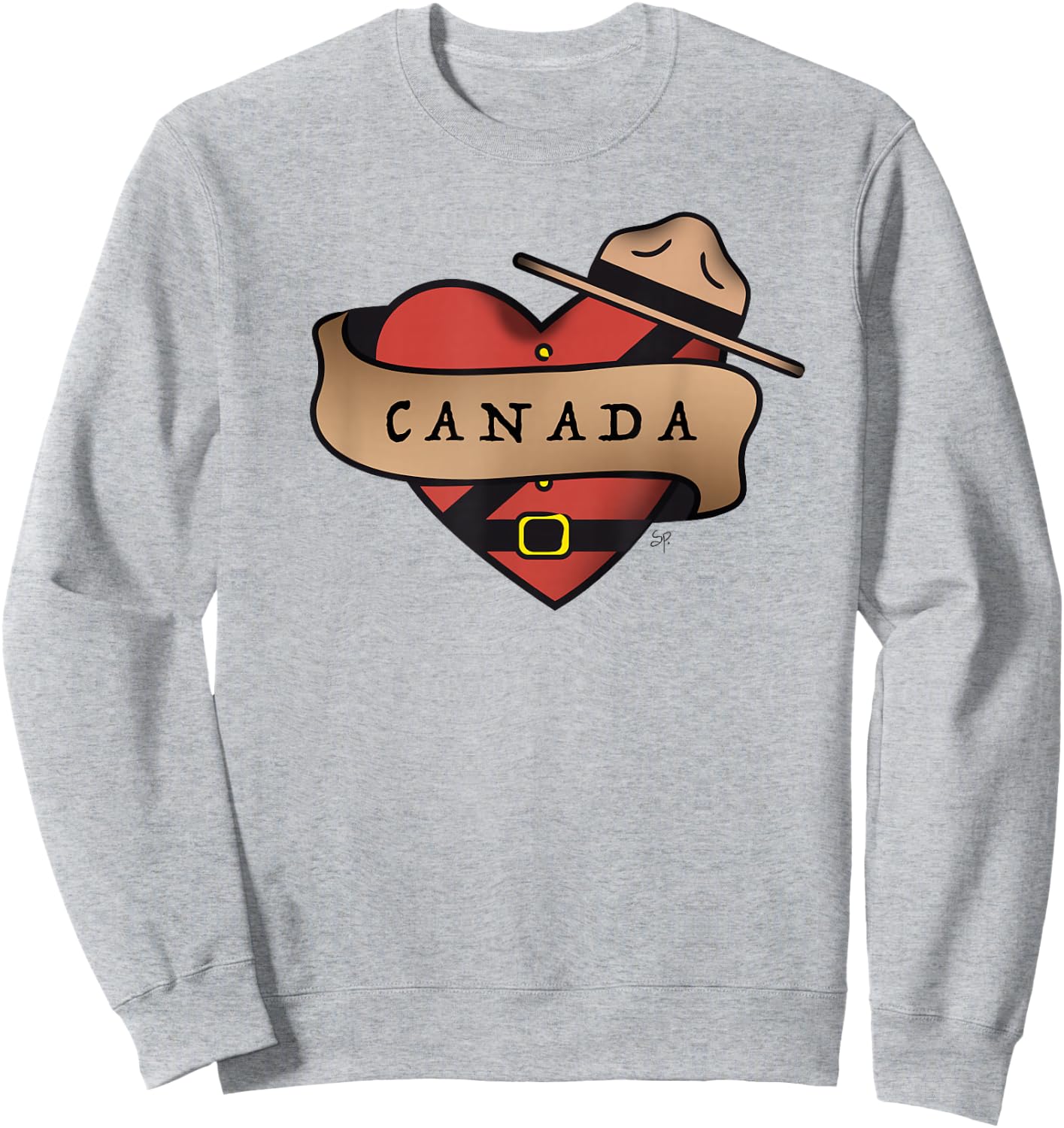 Canada Mountie - Canada Day - I love Canada Sweatshirt - Sweatshirt | Ash