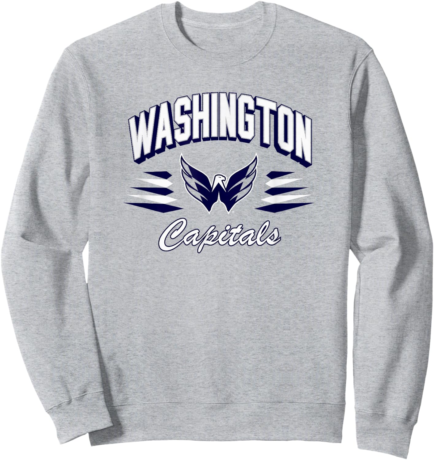 Washington Capitals Retro Diamond Red Officially Licensed Sweatshirt - Sweatshirt | Ash