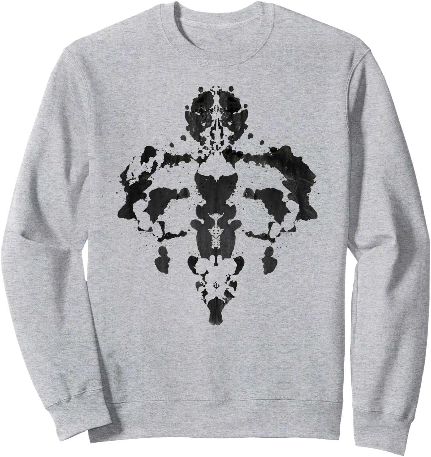 Rorschach Ink Blot Test T Shirt Cool Psychology Gift Sweatshirt - Sweatshirt | Ash