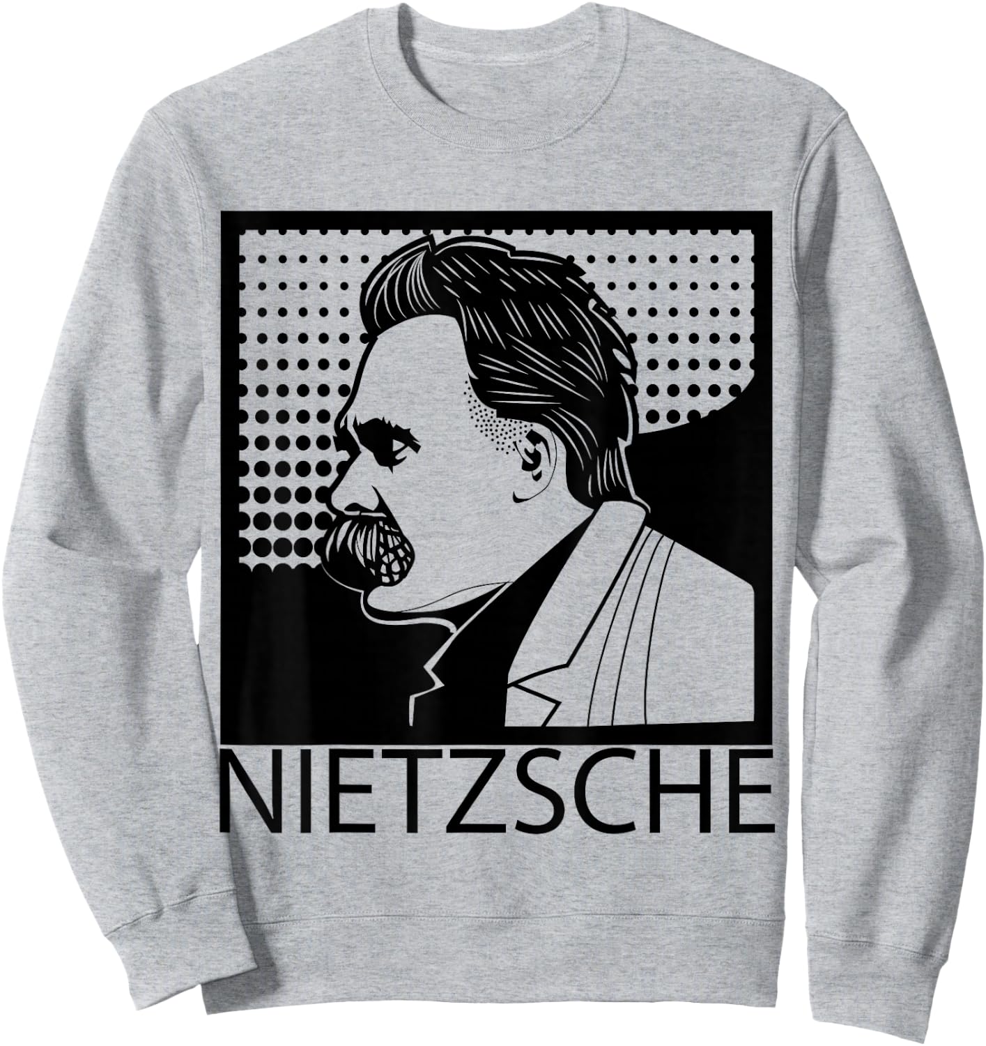 Friedrich Nietzsche Philosopher Philosophy Sweatshirt - Sweatshirt | Ash