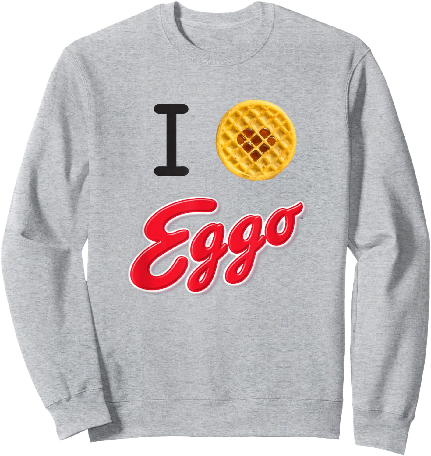 Eggo I Heart Eggo Sweatshirt - Sweatshirt | Ash