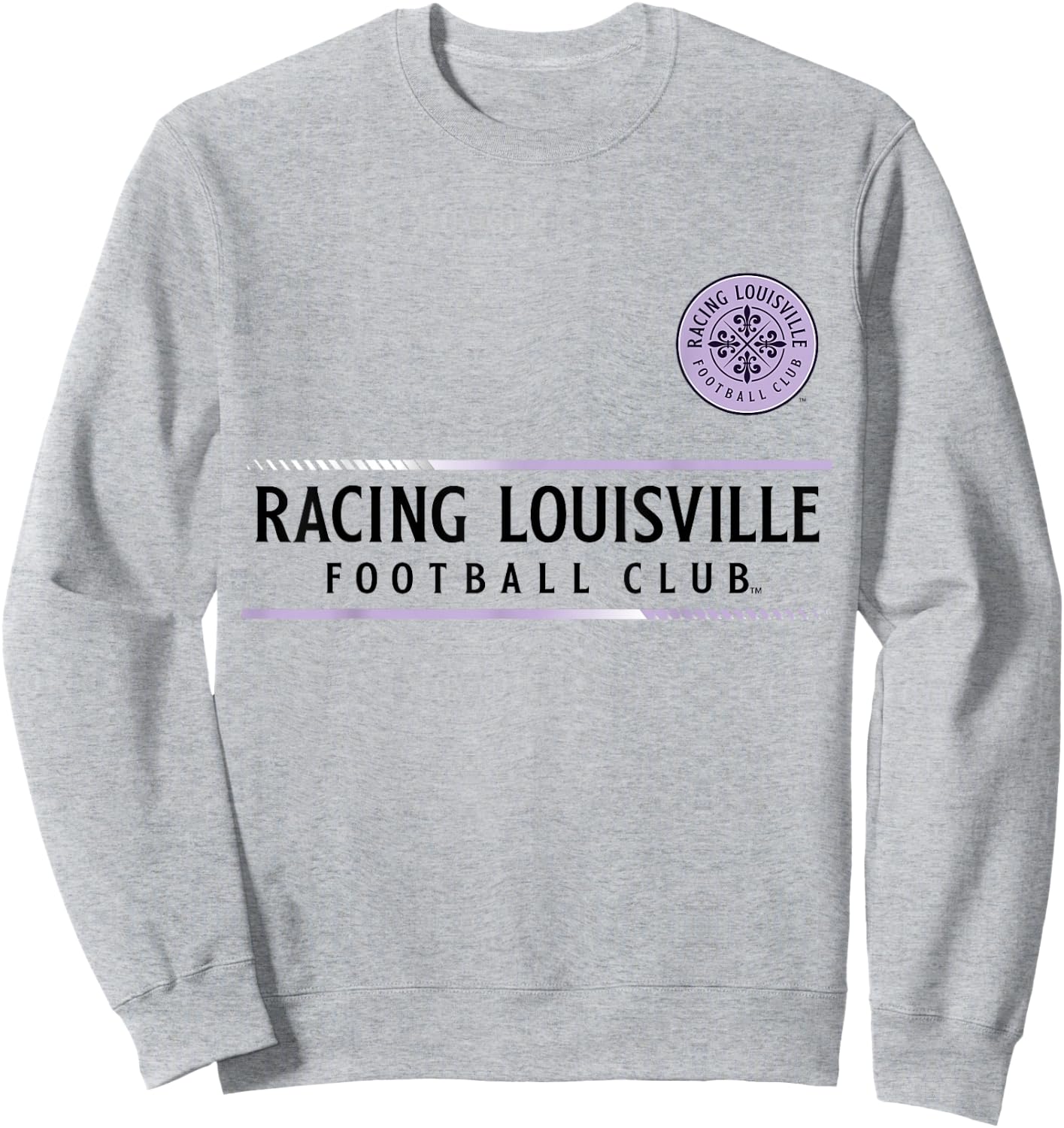 Officially Licensed Racing Louisville FC Soccer NWSL Apparel Sweatshirt - Sweatshirt | Ash