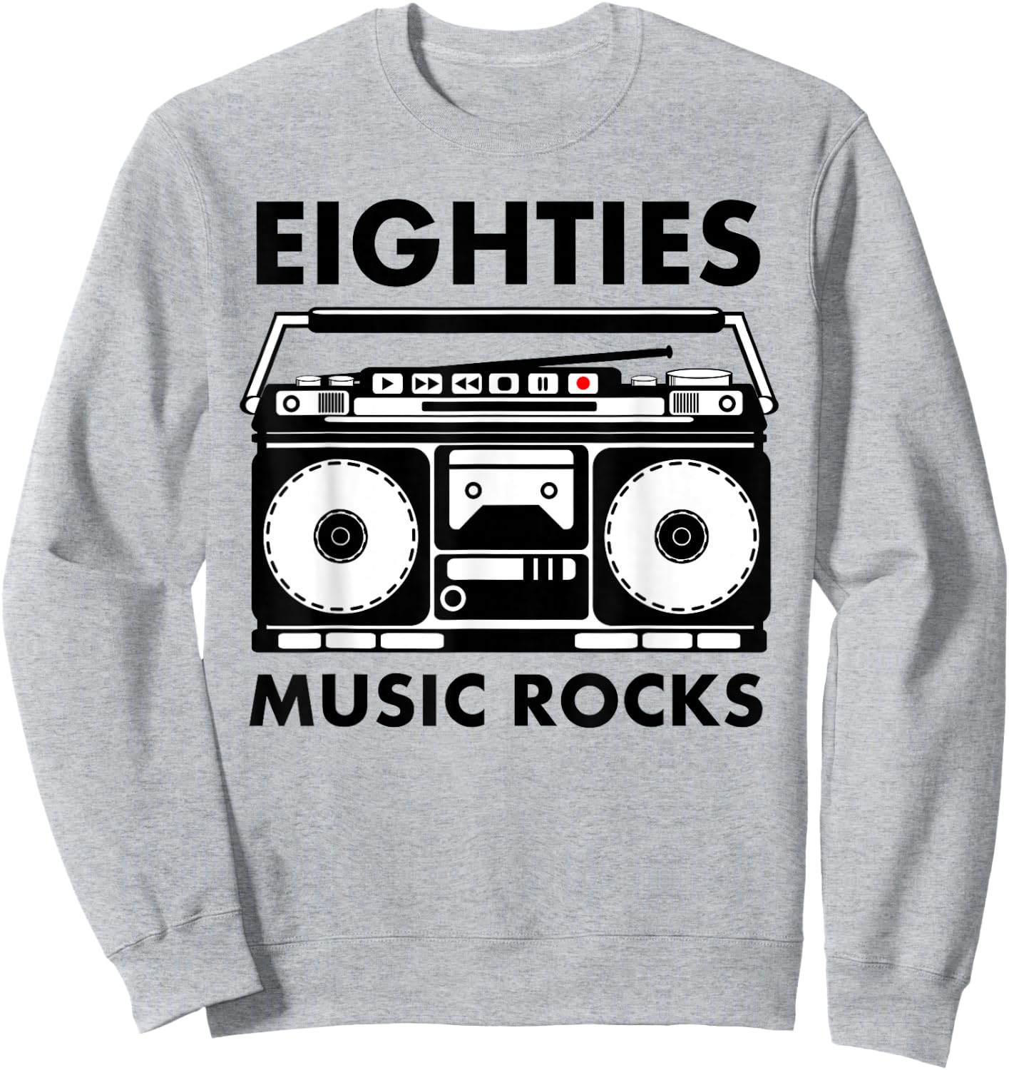 Eighties Music Rocks Sweatshirt - Sweatshirt | Ash