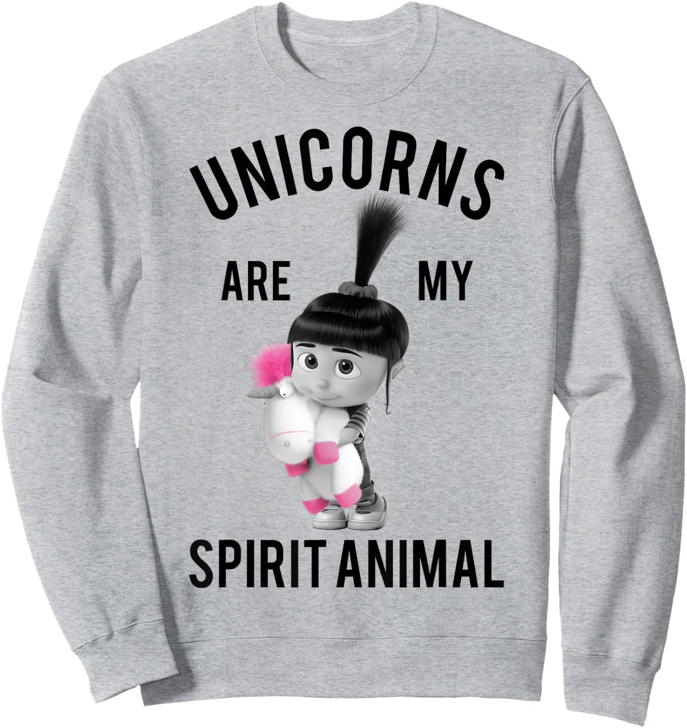 Despicable Me Minions Agnes Spirit Animal Graphic Sweatshirt - Sweatshirt | Ash