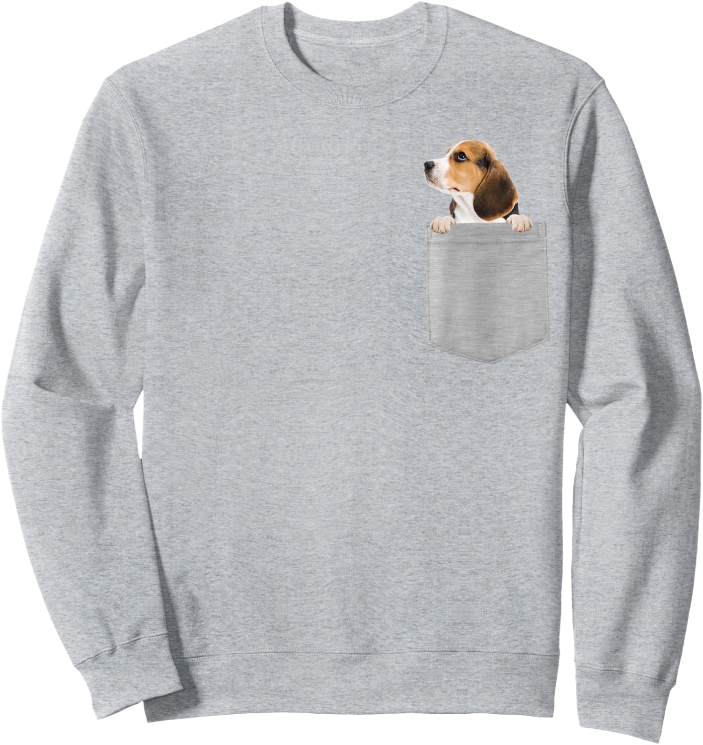 Dog in Your Pocket Beagle Puppy Sweatshirt - Sweatshirt | Ash