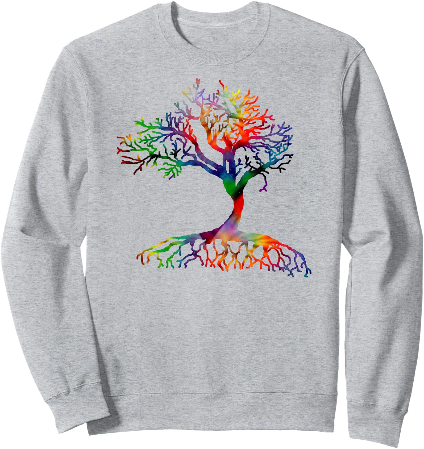 Tree Shirt Tie Dye Artist hand drawn tree of life Sweatshirt - Sweatshirt | Ash