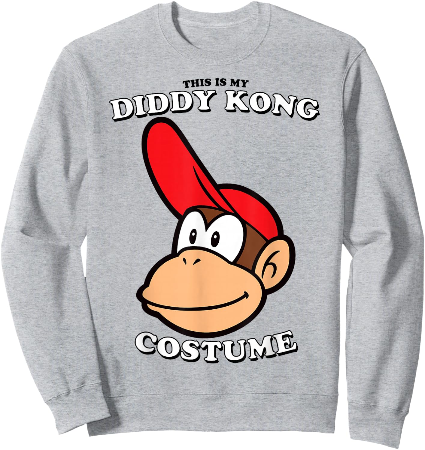 Super Mario Halloween This Is My Diddy Kong Costume Sweatshirt - Sweatshirt | Ash