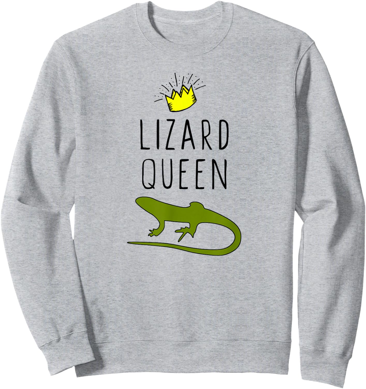 Lizard Queen Funny Lover Gift Christmas Sweatshirt - Sweatshirt | Ash