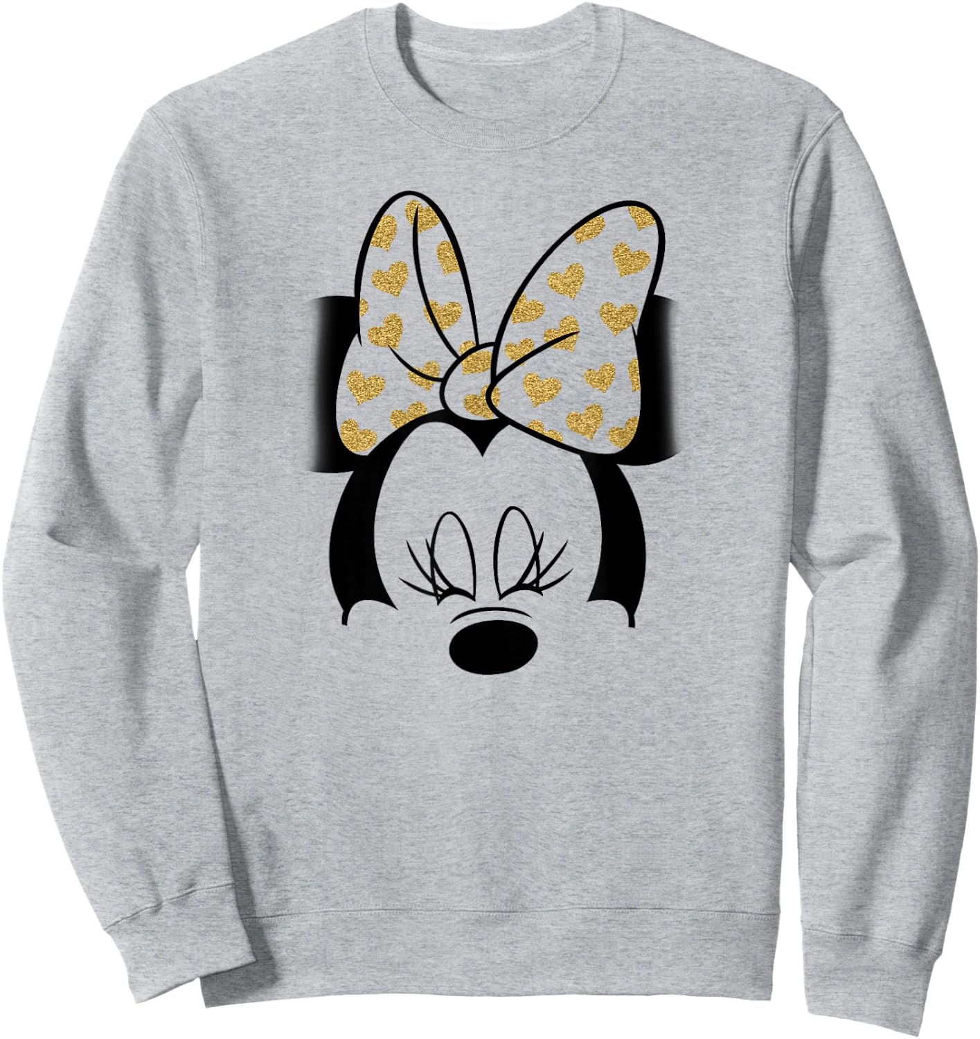 Disney - Minnie Mouse Golden Bow Sweatshirt - Sweatshirt | Ash
