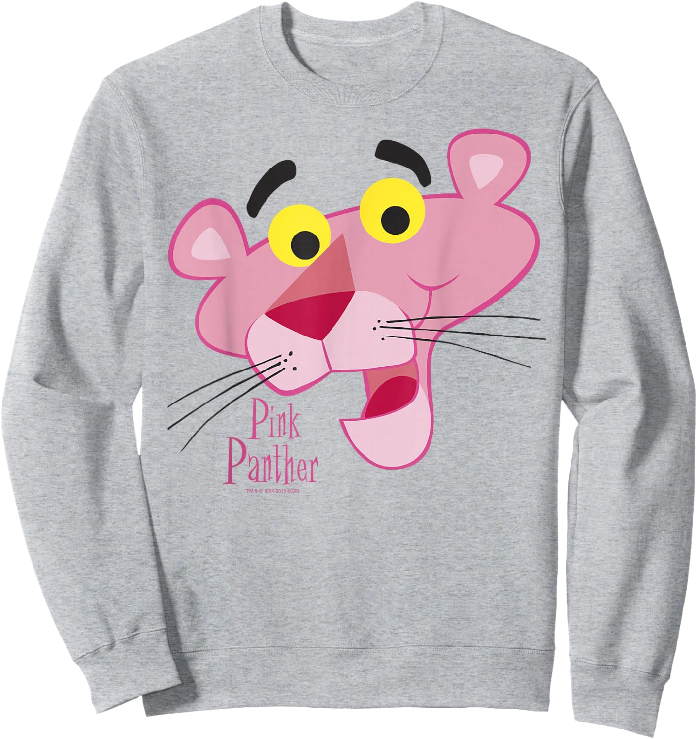 Pink Panther Face Portrait Sweatshirt - Sweatshirt | Ash