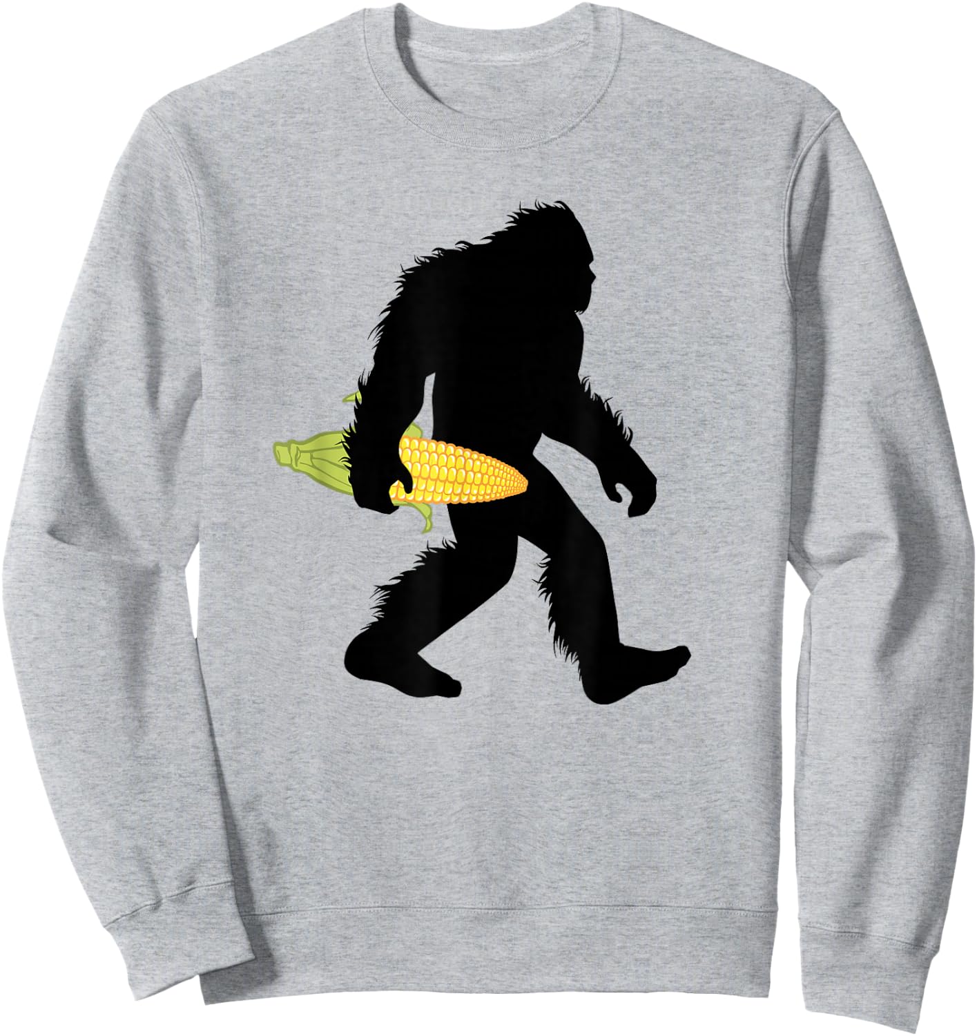 Bigfoot Corn , Maize Shucker Sasquatch Apparel Sweatshirt - Sweatshirt | Ash