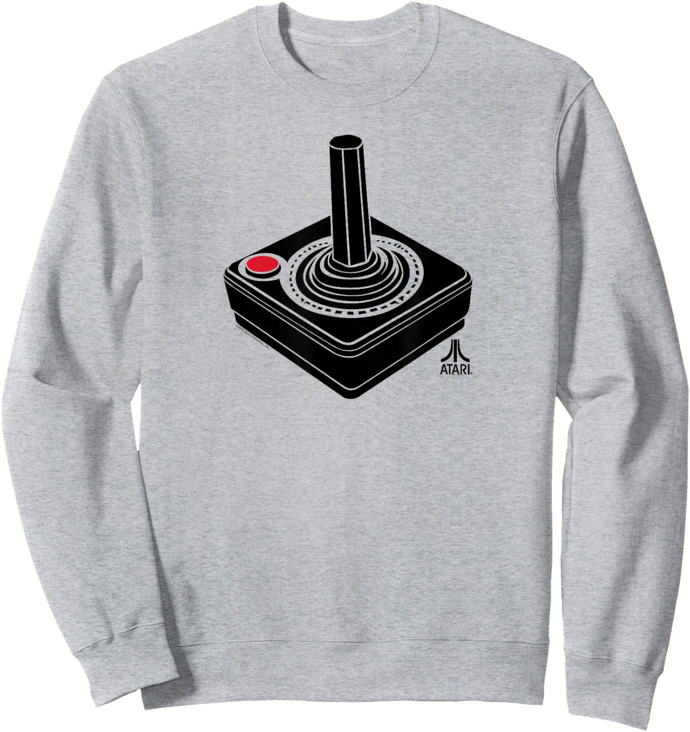 ATARI Oversized Joystick Video Gamer Sweatshirt - Sweatshirt | Ash