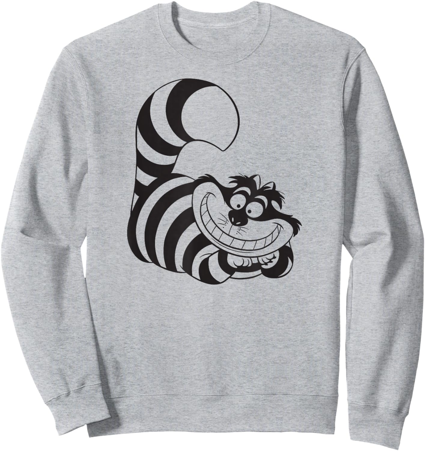 Alice in Wonderland - Cheshire Cat Smiling Sweatshirt - Sweatshirt | Ash