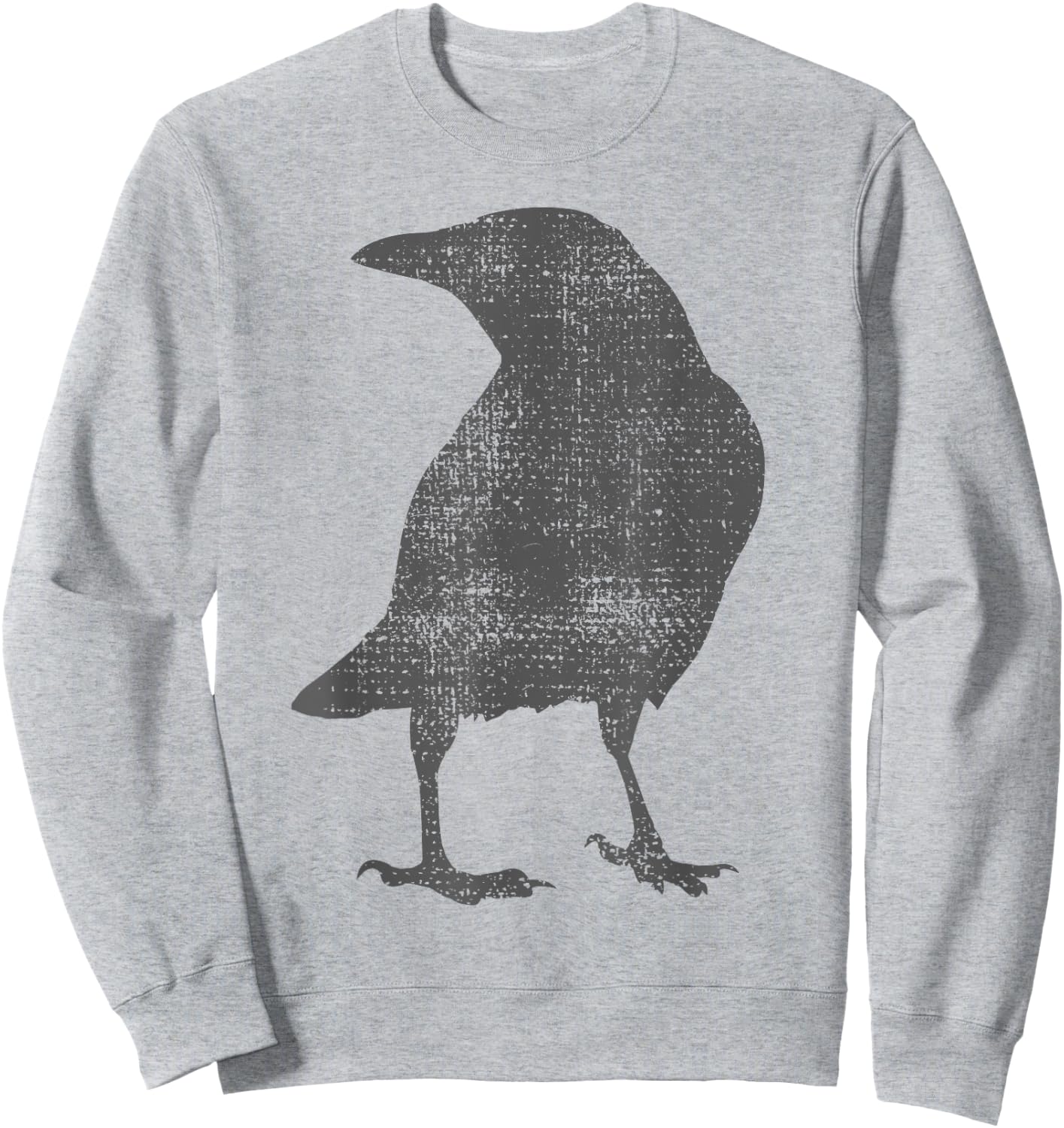 Crow Blackbird Raven Bird Vintage Sweatshirt - Sweatshirt | Ash