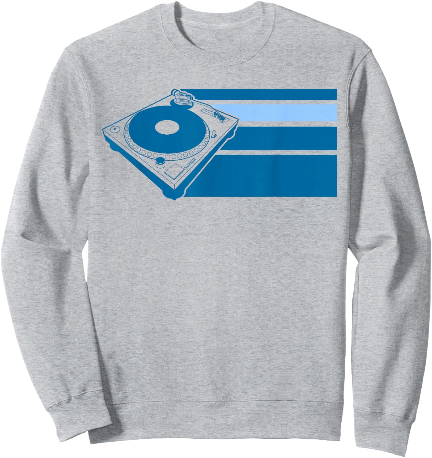DJ Turntable Blue Sweatshirt - Sweatshirt | Ash