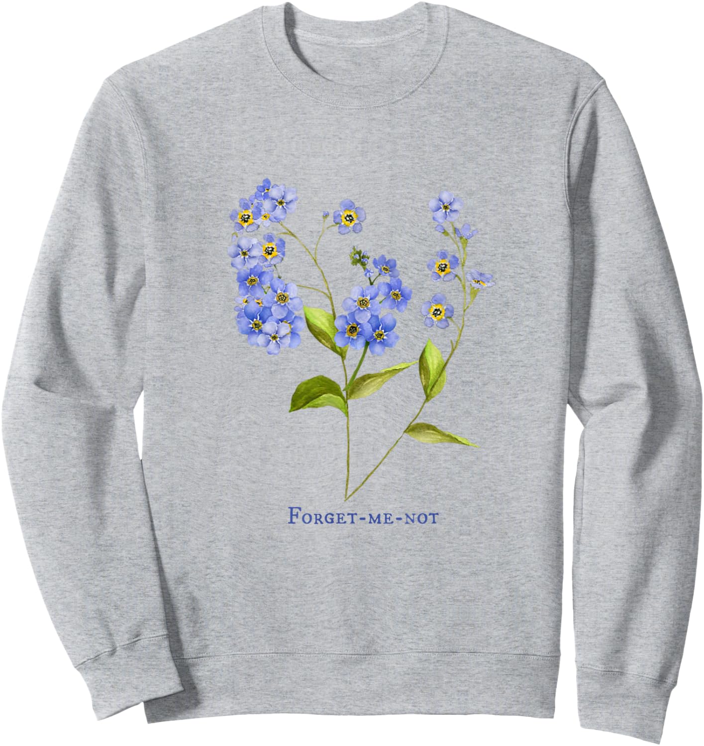 Forget me not flower Sweatshirt - Sweatshirt | Ash