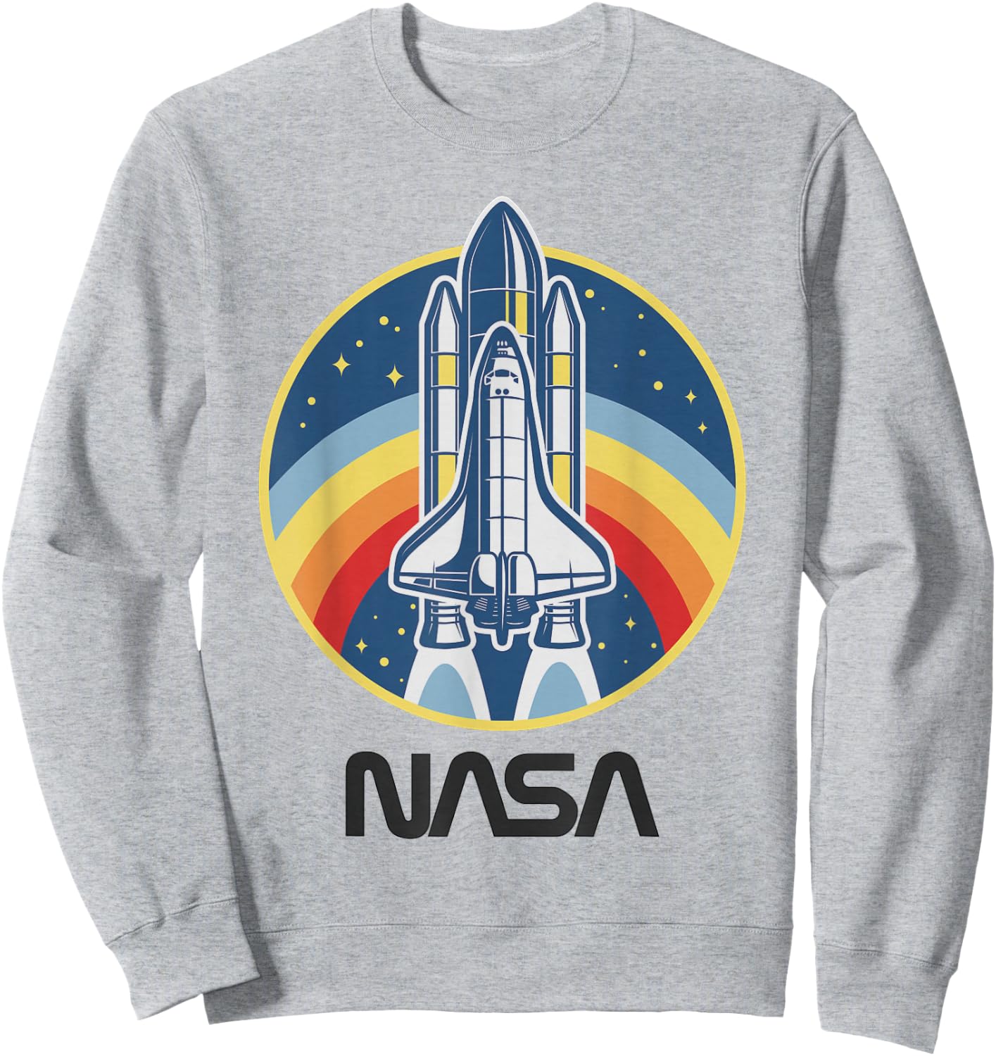 NASA Space Shuttle Rainbow Sweatshirt - Sweatshirt | Ash