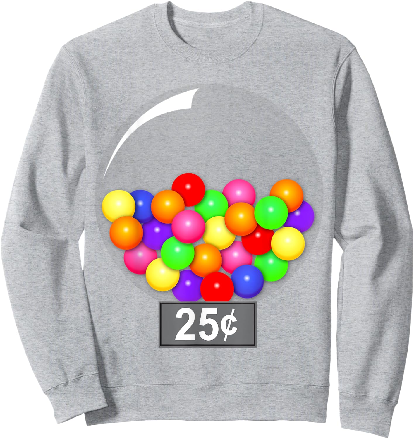 Gumball Machine Quarter Couples Halloween Costume Sweatshirt - Sweatshirt | Ash