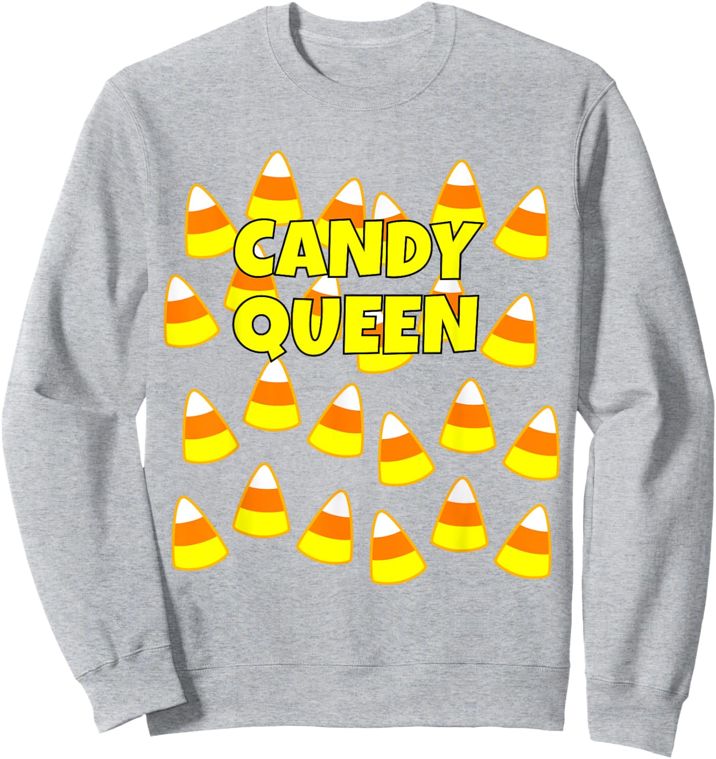 Halloween Candy Corn shirt: Candy Queen Sweatshirt - Sweatshirt | Ash