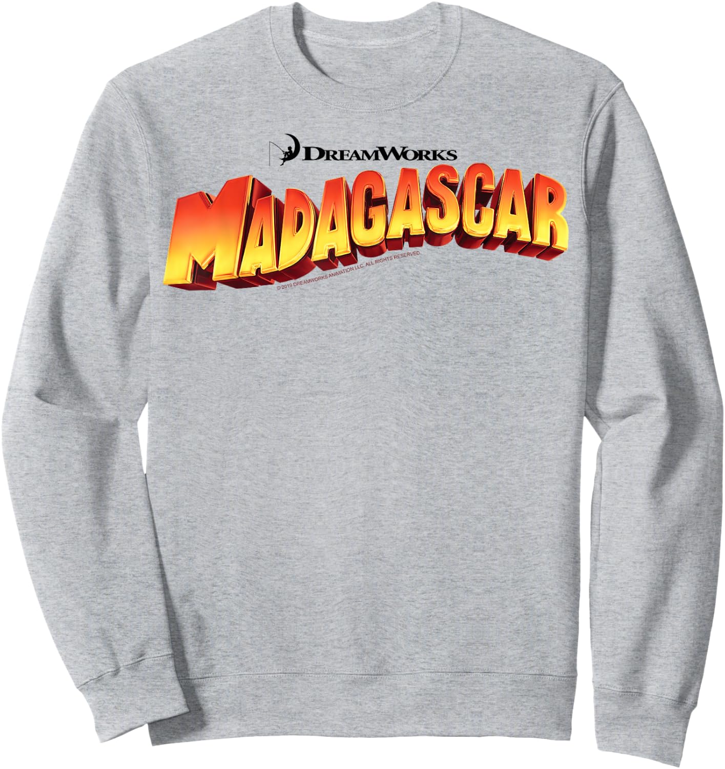 Madagascar Classic Movie Logo Sweatshirt - Sweatshirt | Ash