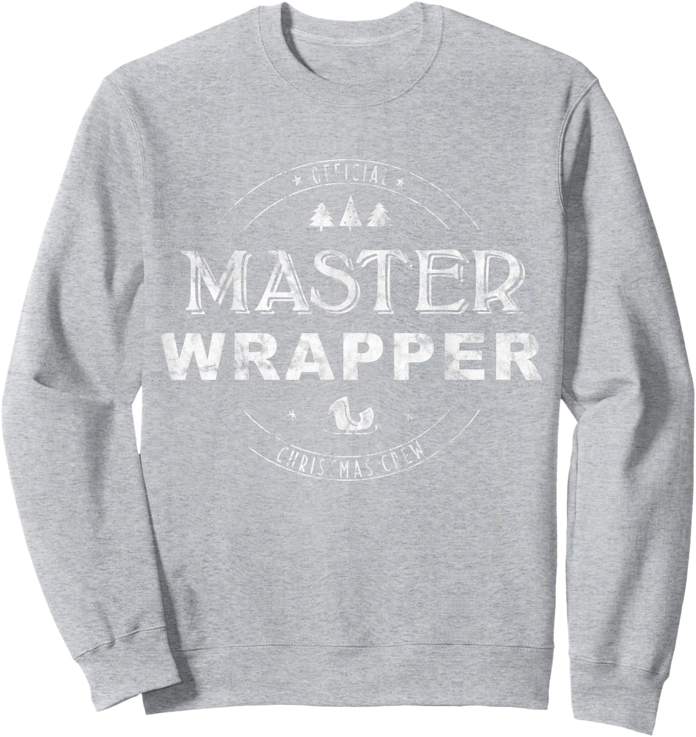 Master Wrapper Christmas Crew - Red Sweatshirt - Sweatshirt | Ash