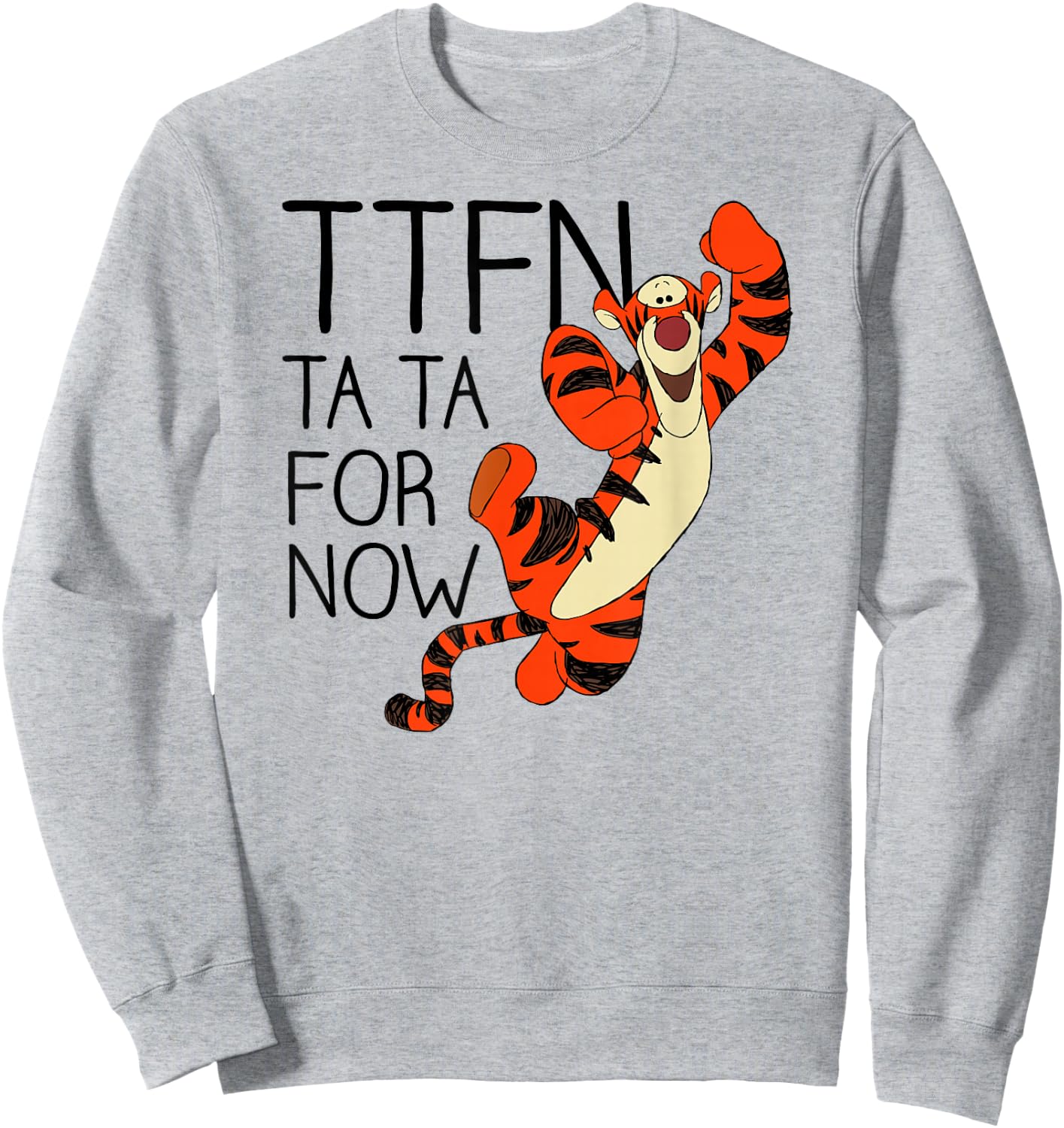 Disney - Winnie The Pooh Tiger Ta Da for Now Sweatshirt - Sweatshirt | Ash