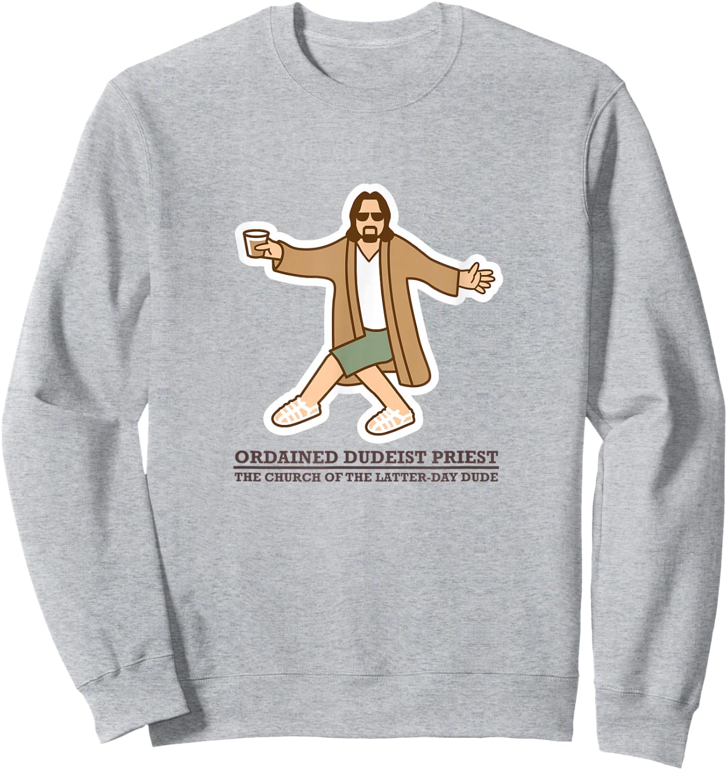 Ordained Dudeist Priest Dancing Shirt Sweatshirt - Sweatshirt | Ash