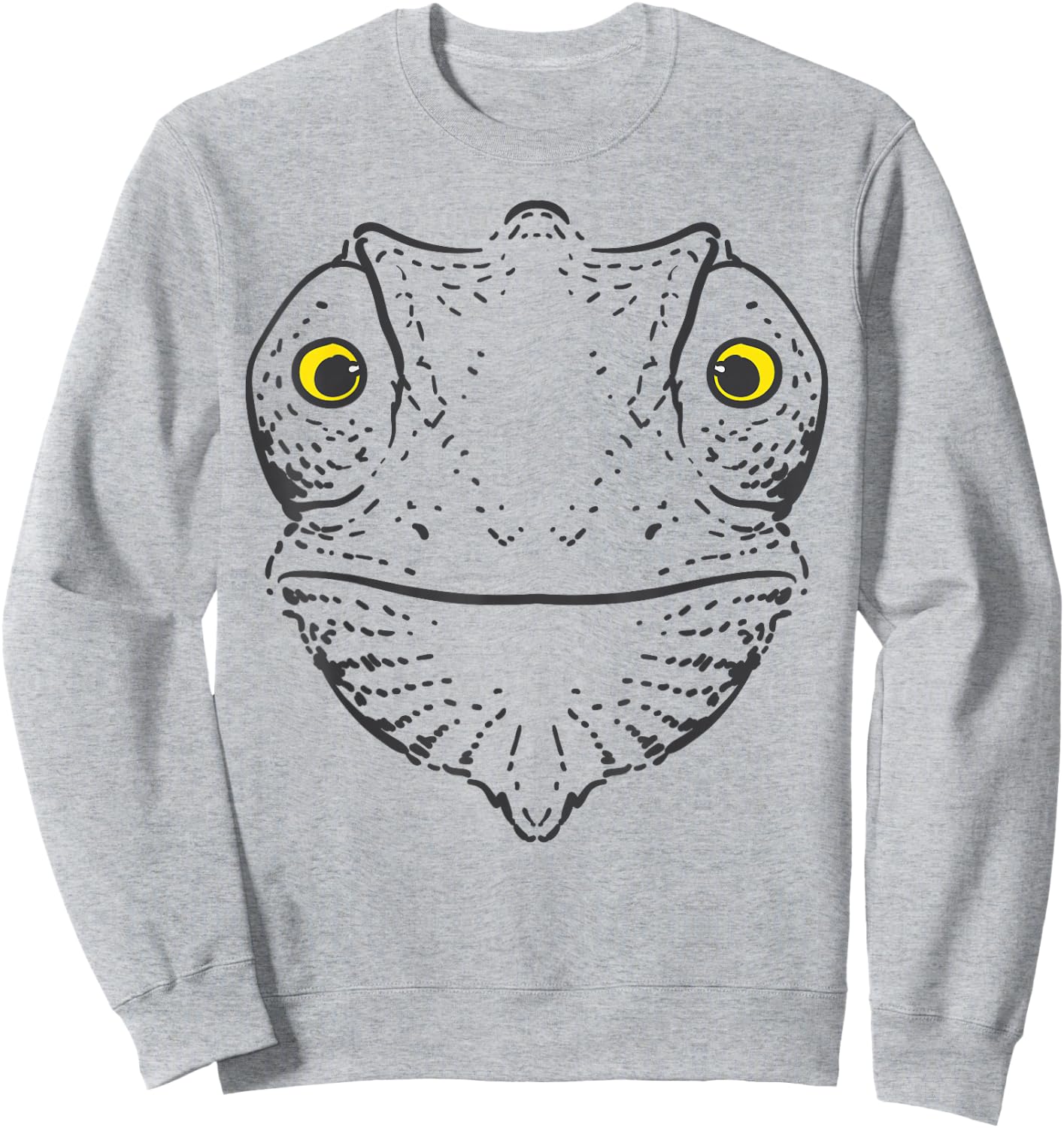 Chameleon Face Funny Lazy DIY Costume Easy Halloween Sweatshirt - Sweatshirt | Ash