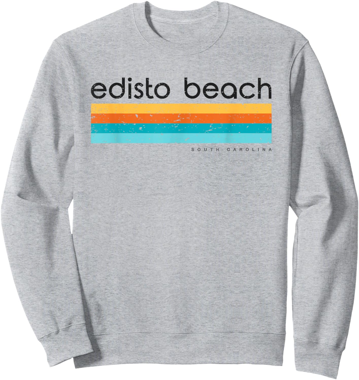 Retro Edisto Beach South Carolina Vintage Design Sweatshirt - Sweatshirt | Ash