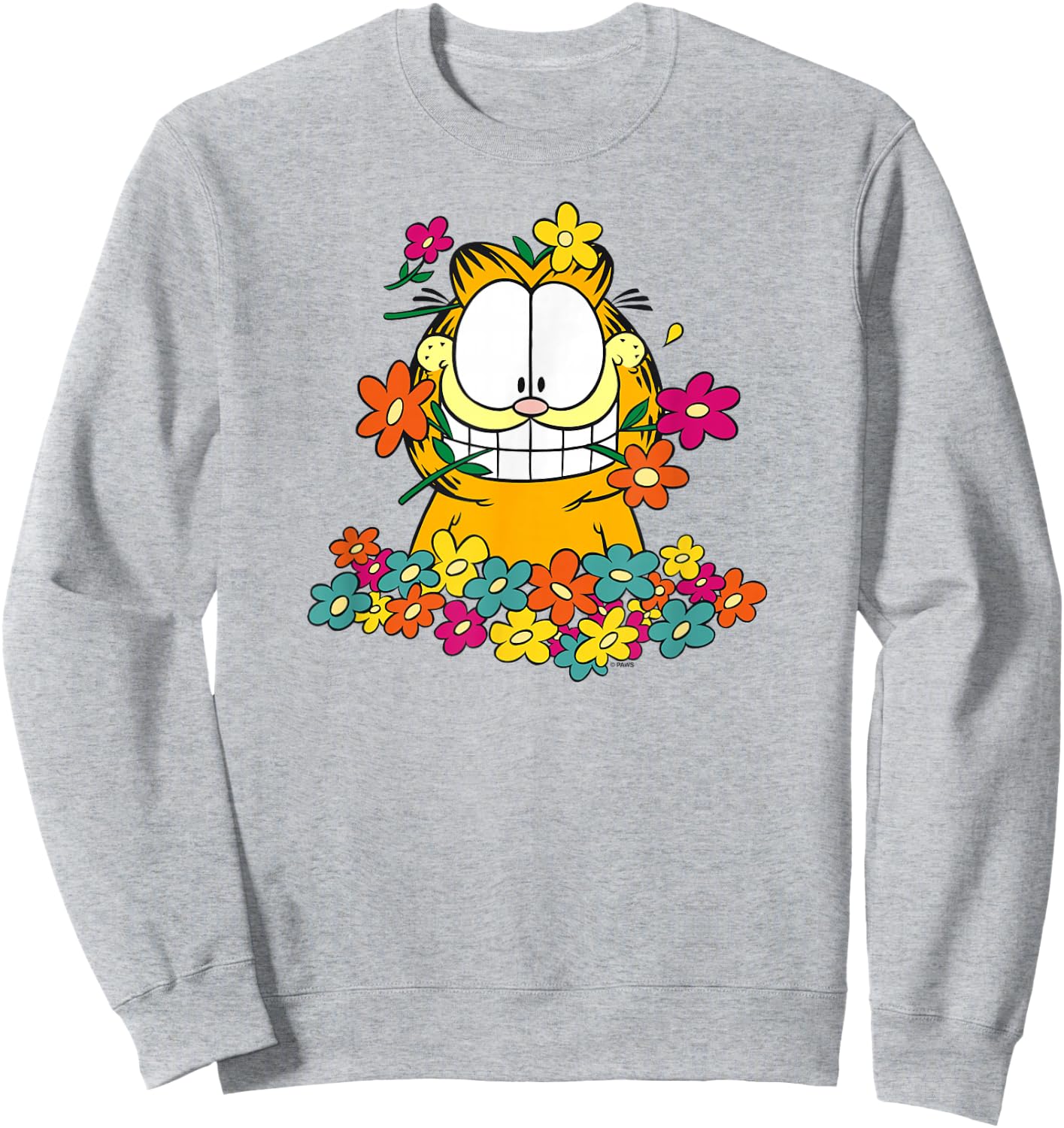 Garfield in The Garden Sweatshirt - Sweatshirt | Ash