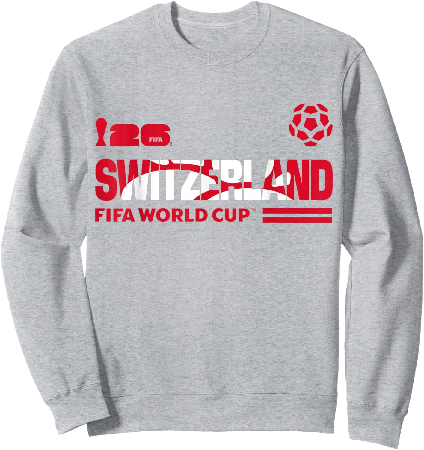FIFA World CUP26 Qualifier Switzerland Sweatshirt - Sweatshirt | Ash
