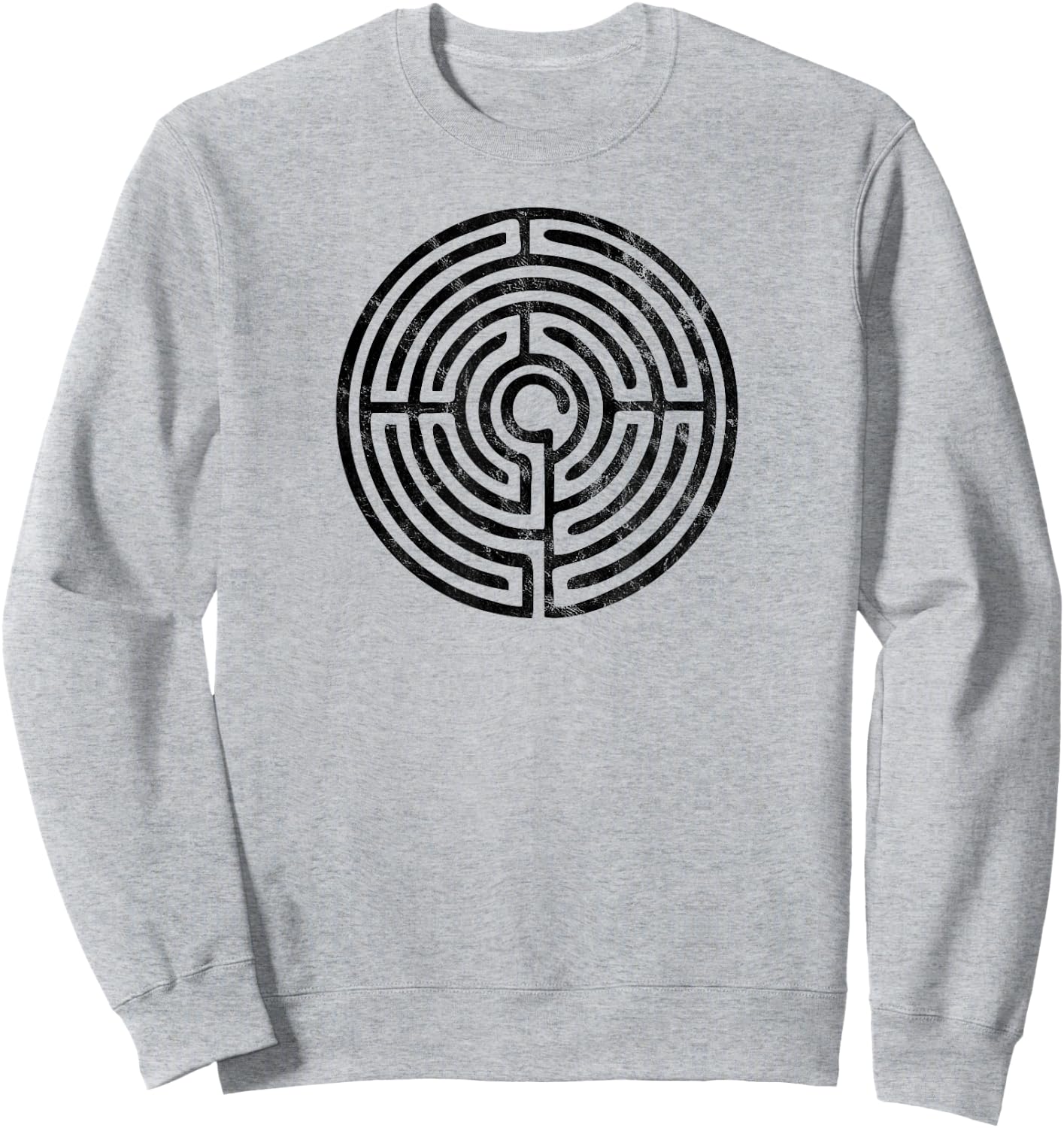 Labyrinth, protection symbol, magic, mystic, occult, mystery Sweatshirt - Sweatshirt | Ash