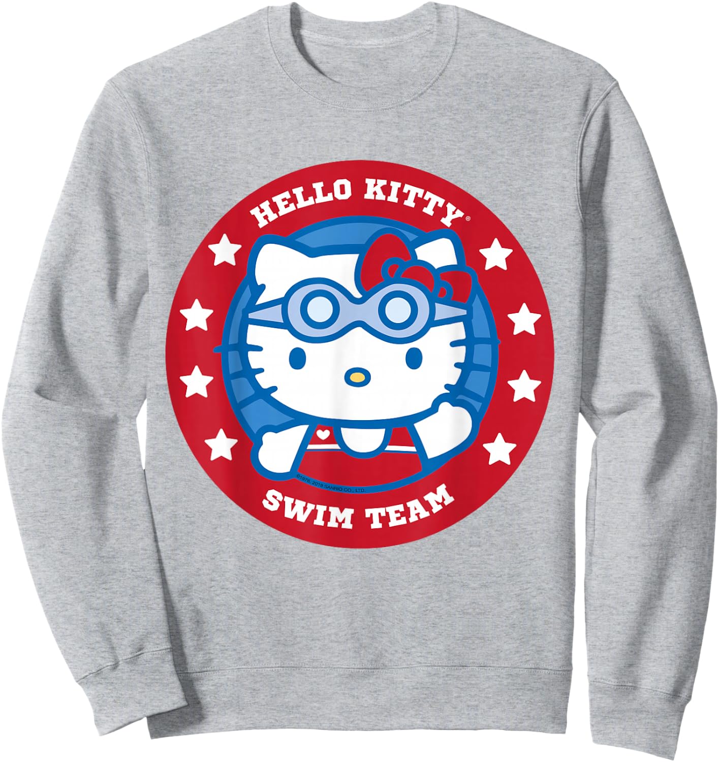 Hello Kitty Swim Team Swimmer Shirt Sweatshirt - Sweatshirt | Ash