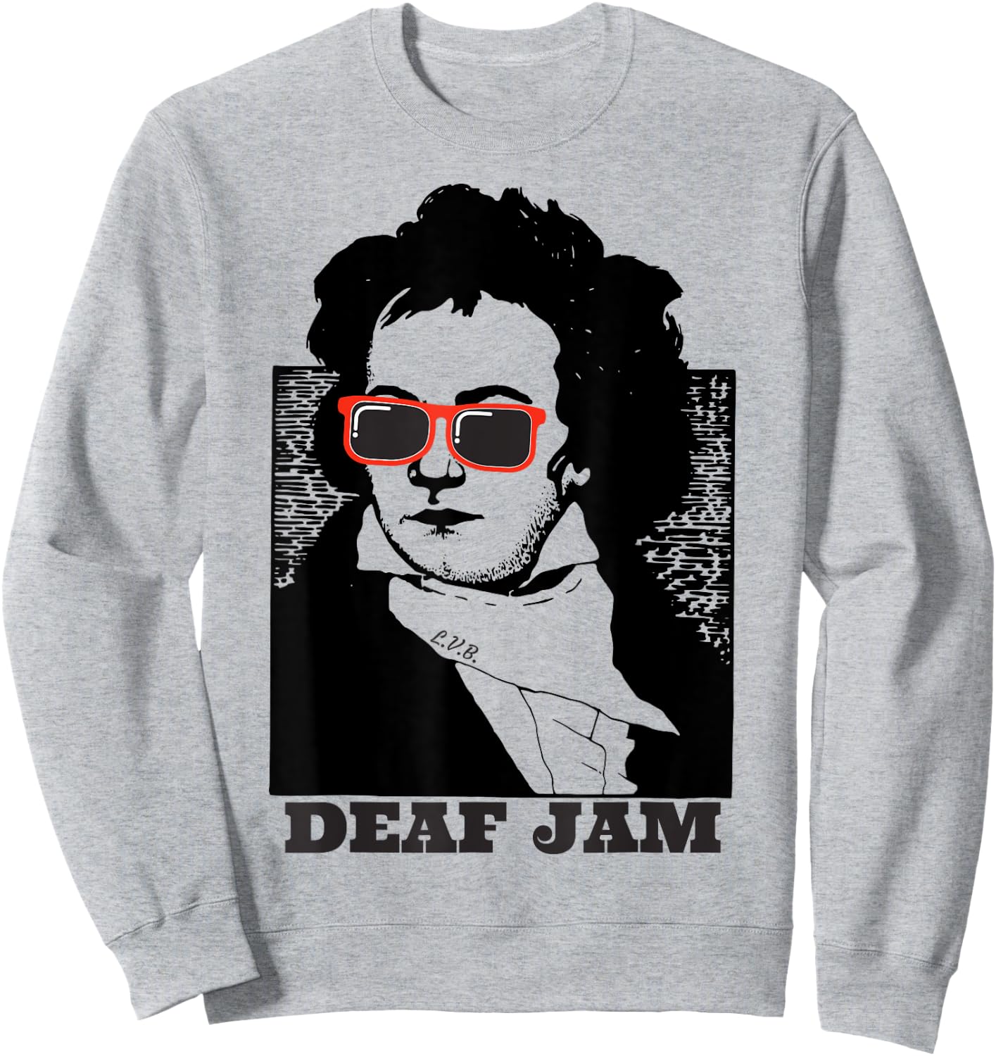 Ludwig Van Beethoven Deaf Jam Sweatshirt - Sweatshirt | Ash