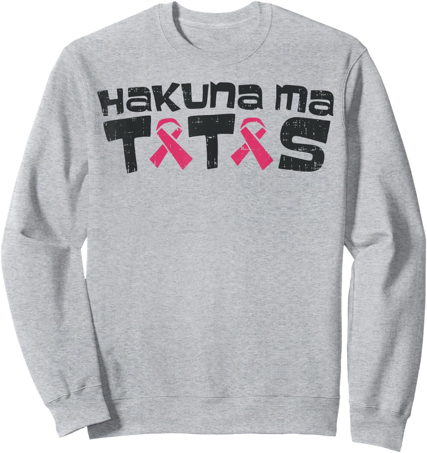 Funny Breast Cancer Awareness Shirt Ma Tatas Support Gift Sweatshirt - Sweatshirt | Ash