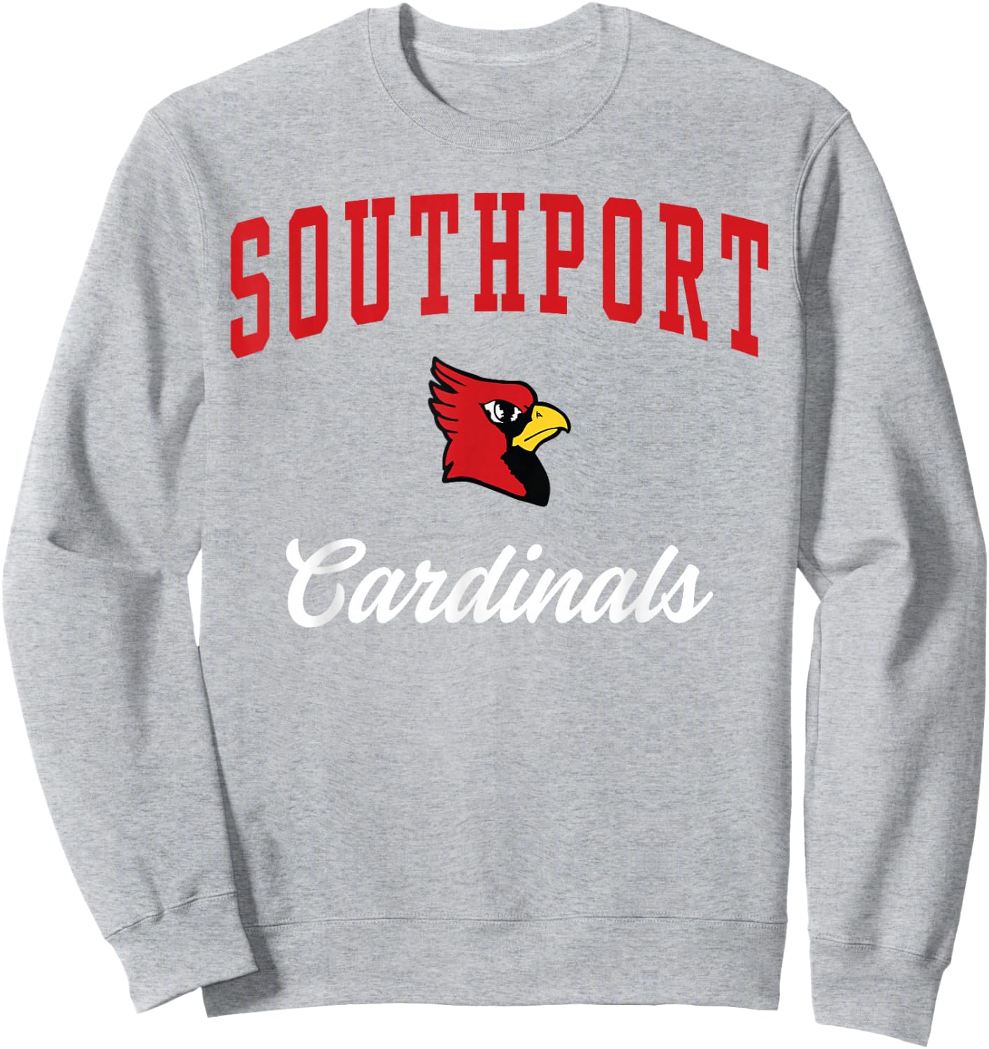 Southport High School Cardinals Sweatshirt - Sweatshirt | Ash