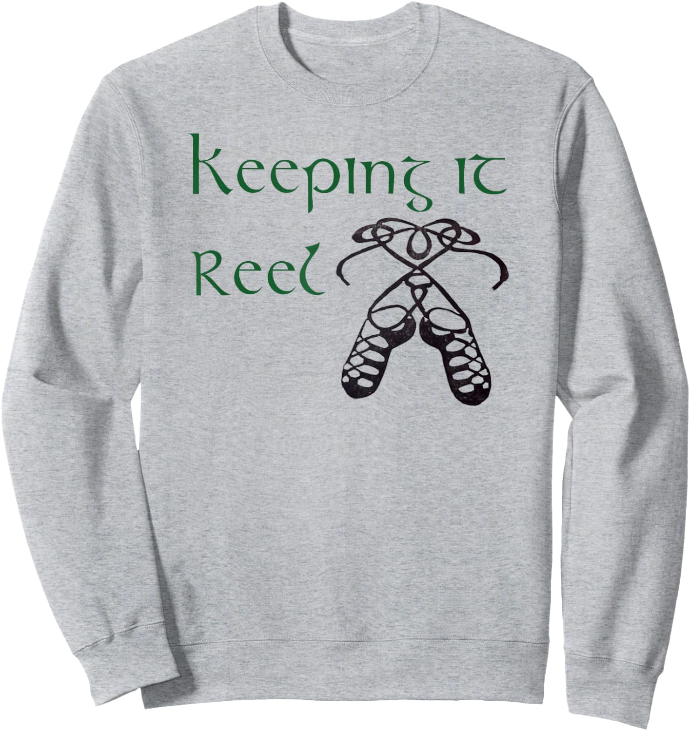 Cute Funny Irish Step Dance Girls & Women Reel Gift Sweatshirt - Sweatshirt | Ash