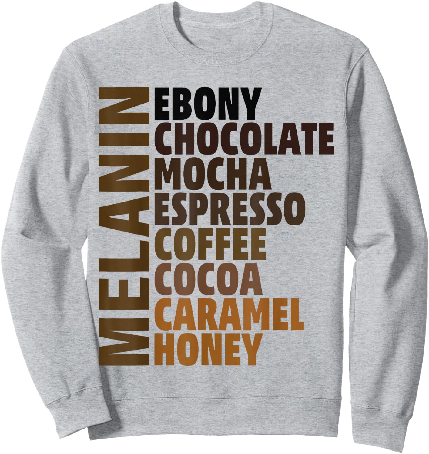 African Melanin Queen Girls & Melanated Black Pride Sweatshirt - Sweatshirt | Ash