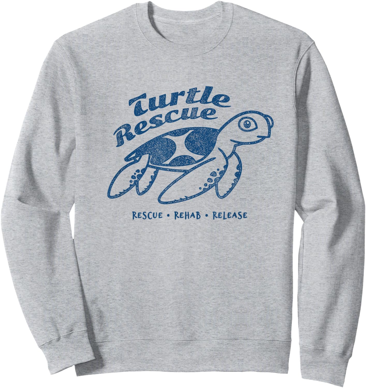Turtle Rescue - Rescue Rehab Release Turtle Conservation Sweatshirt - Sweatshirt | Ash