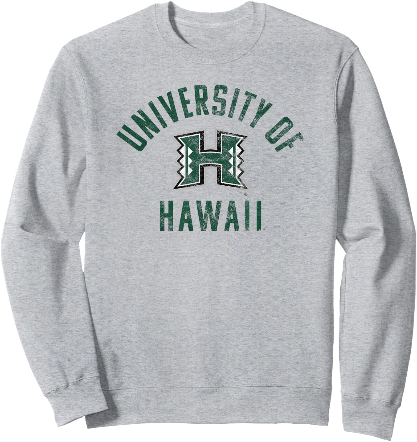 University of Hawaii Rainbow Warriors Large Sweatshirt - Sweatshirt | Ash