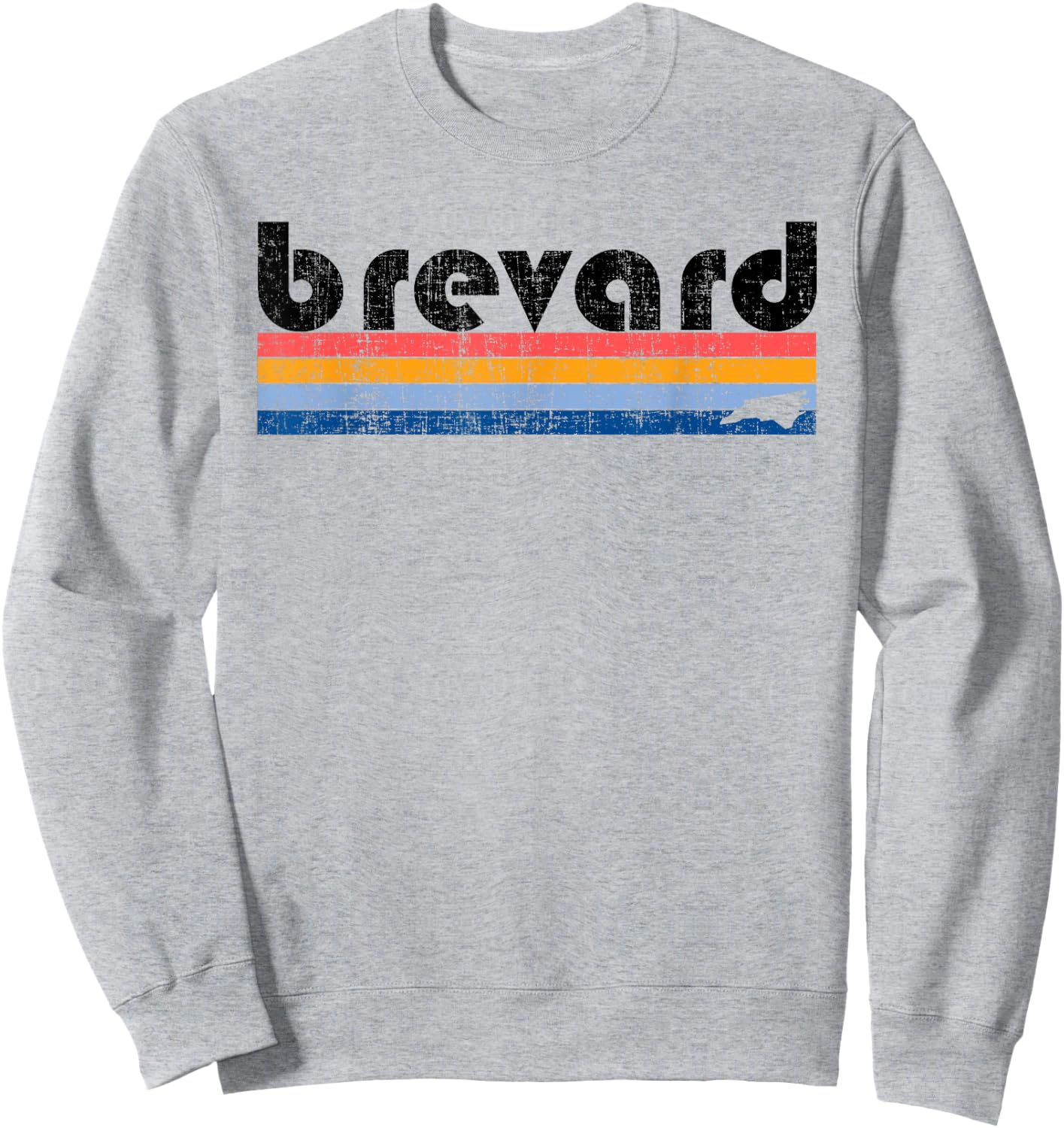 Vintage 80s Style Brevard NC Sweatshirt - Sweatshirt | Ash