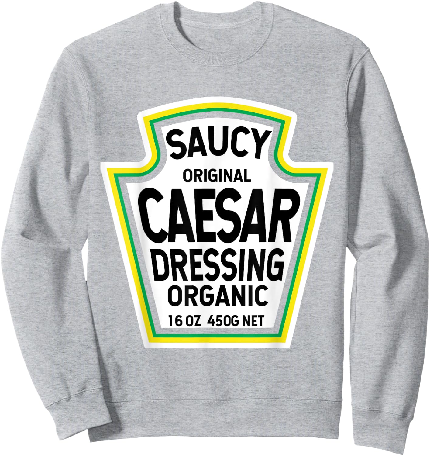Caesar Dressing Salad Easy Halloween Costume Matching Group Sweatshirt - Sweatshirt | Ash