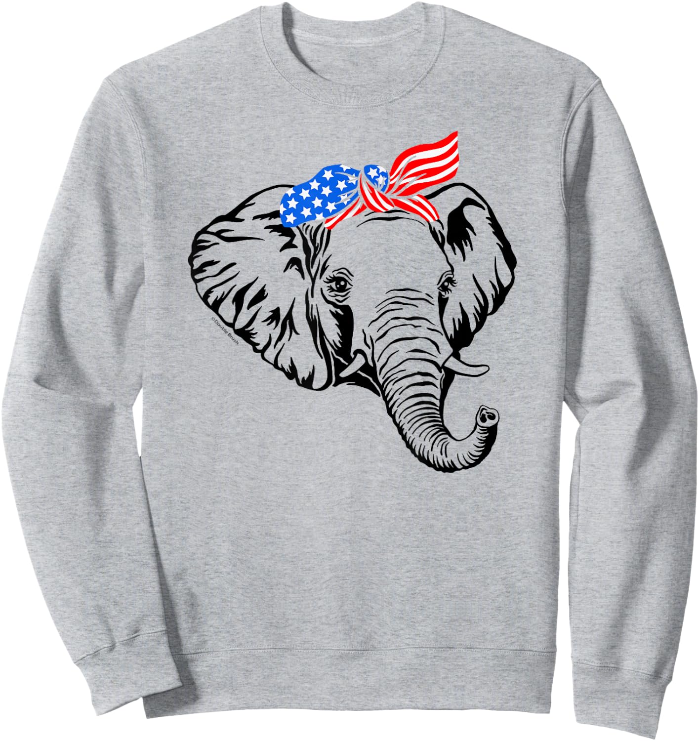 Patriotic Elephant July 4th Vote Republican Party Support Sweatshirt - Sweatshirt | Ash