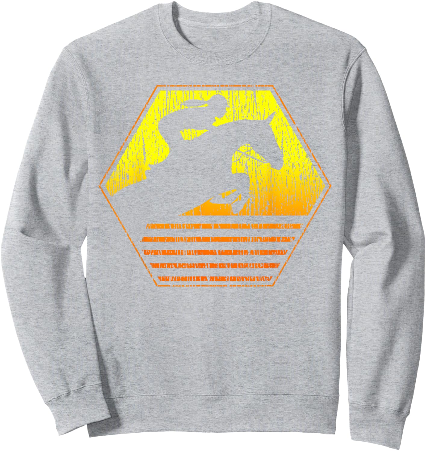 Show Jumping Retro Vintage Equestrian Horse Sweatshirt - Sweatshirt | Ash