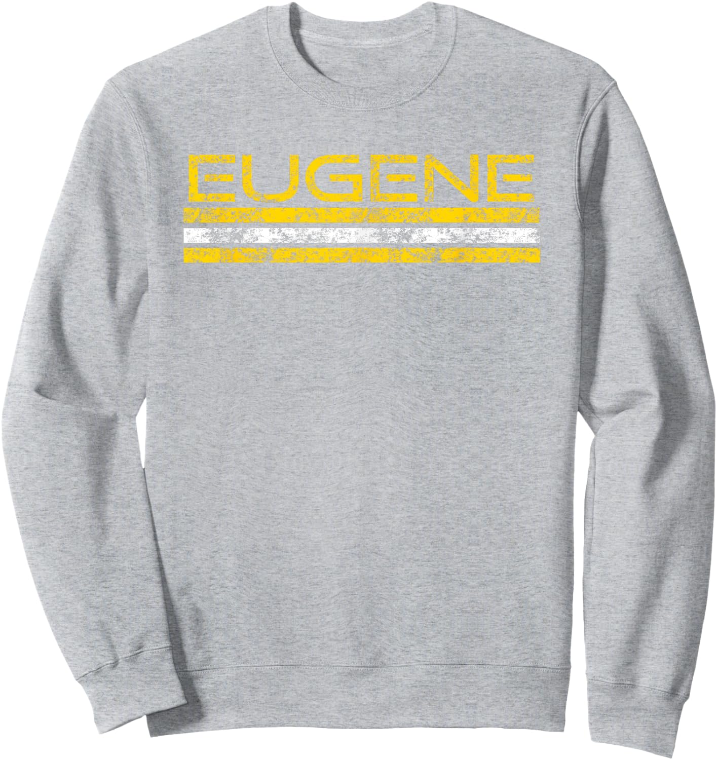 Eugene Oregon Retro Vintage Weathered Sweatshirt - Sweatshirt | Ash